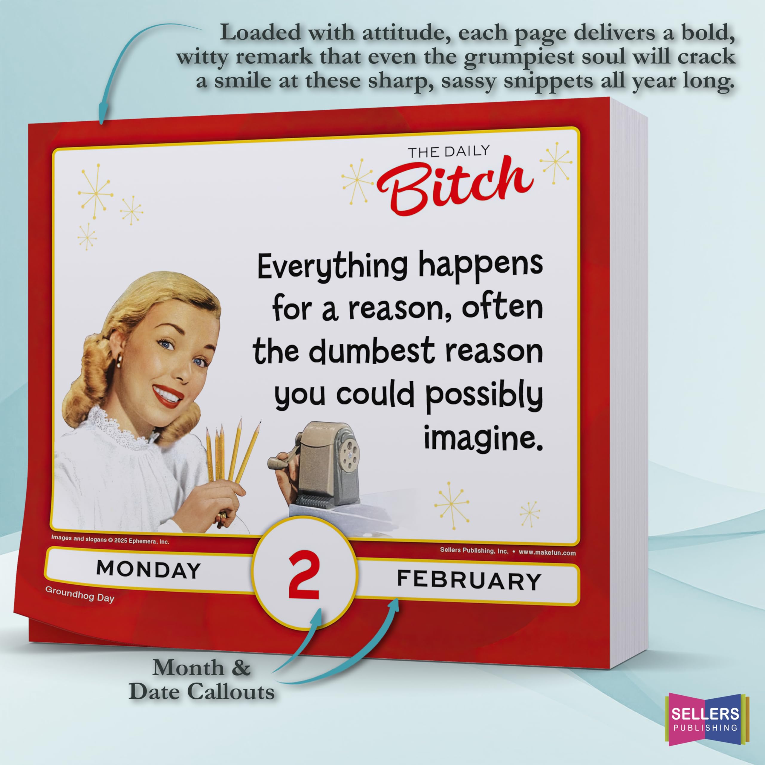 2026 Daily Bitch, the Boxed/Daily Calendar : Amazon.in: Office